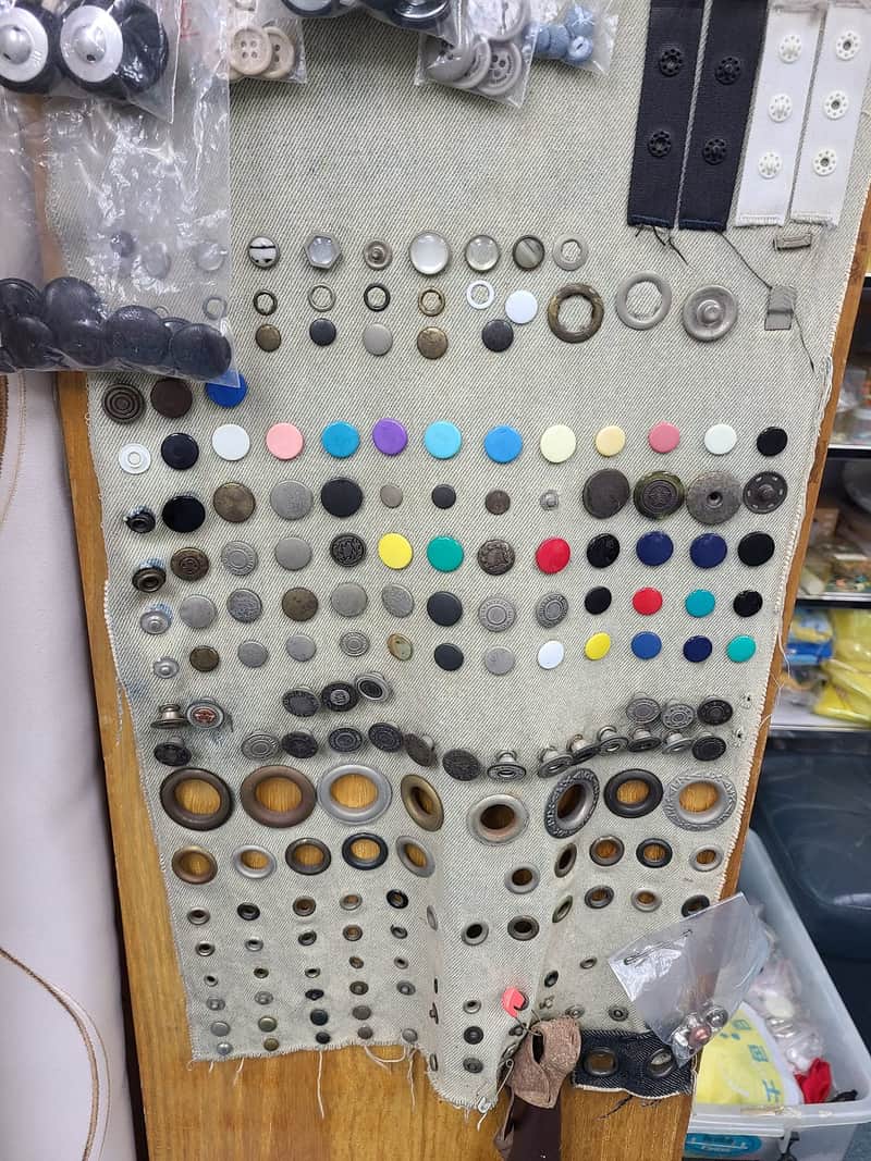 鈕扣庫存一角